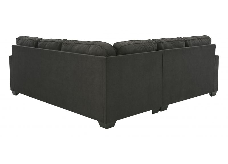 Sagging Resistant 5 Seater Charcoal Modular Fabric Sofa - Sidonia